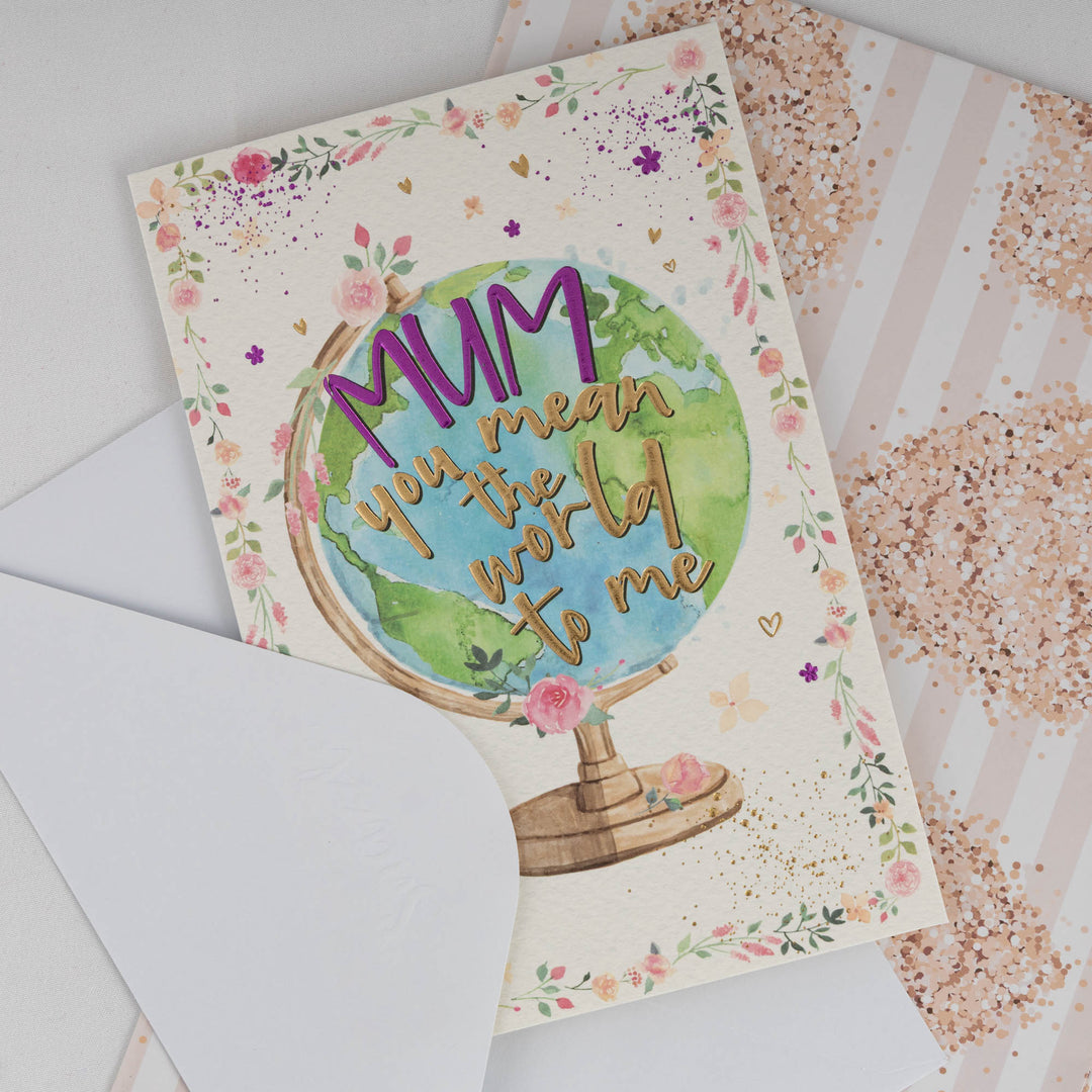 Mothers Day Card and Wrap - World
