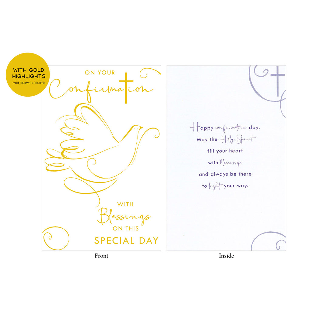Gold Dove Confirmation Card