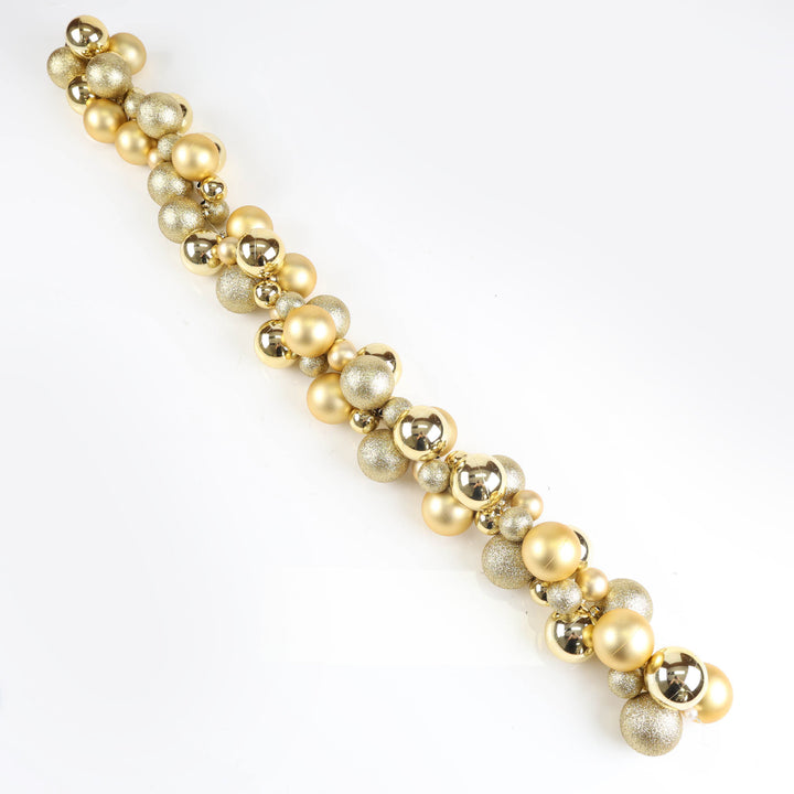 Gold Bauble Christmas Garland - 150cm