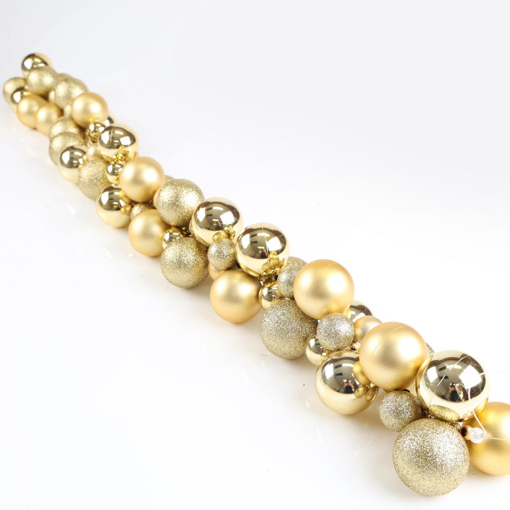 Gold Bauble Christmas Garland - 150cm