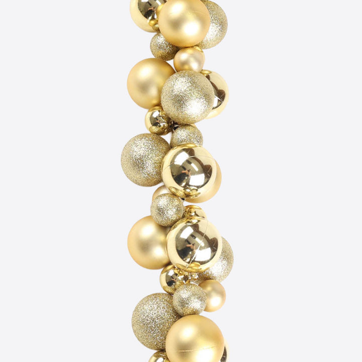 Gold Bauble Christmas Garland - 150cm