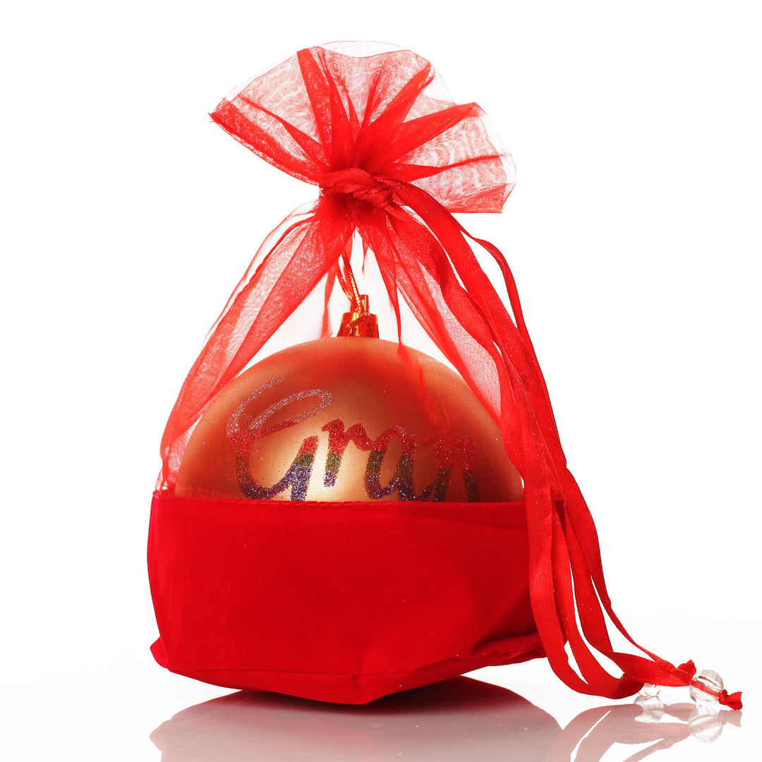 Customised Shatterproof Printed Logo Bauble - 8cm