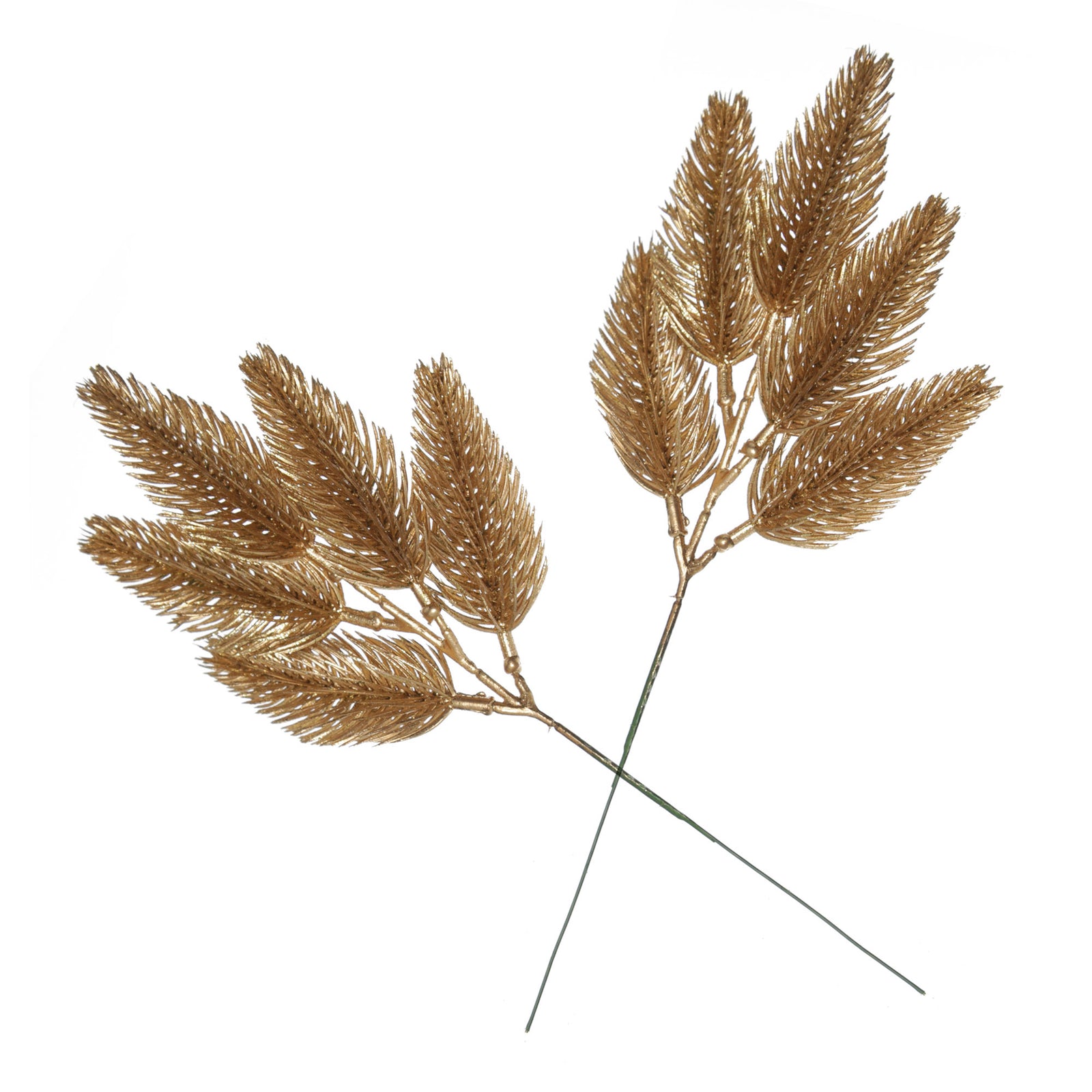Gold Glitter Pine Bud Pick - Set of 2