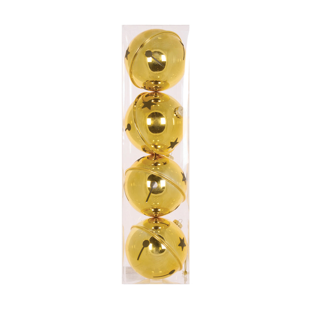 Gold Jingle Bells - 4 Pack