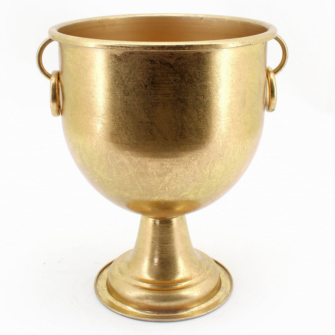 Gold Metal Urn 45cm(h)