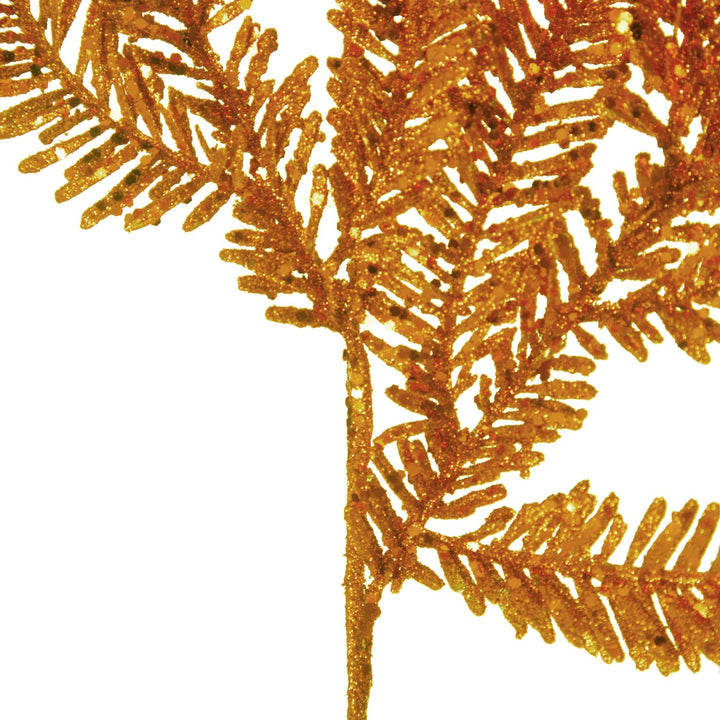 Gold Glitter Pine Spray