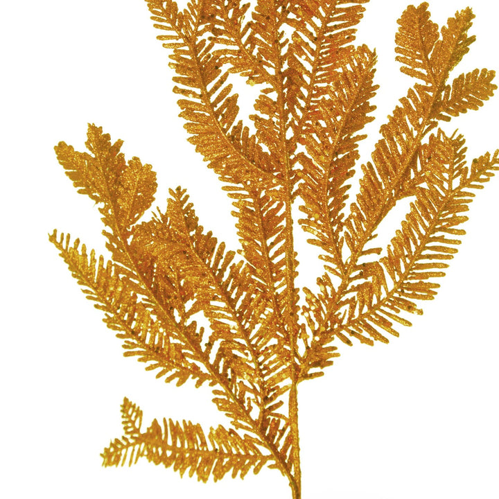 Gold Glitter Pine Spray