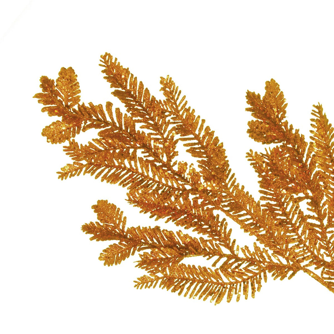 Gold Glitter Pine Spray