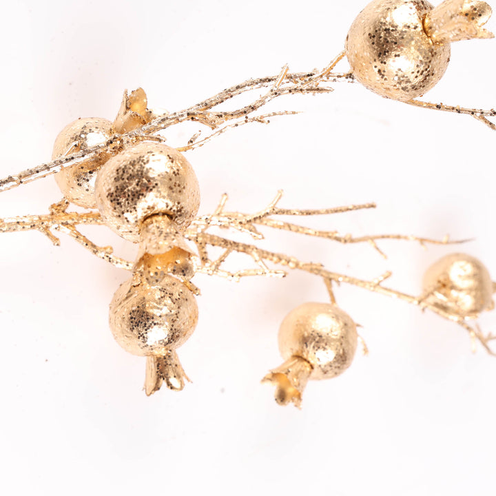 Gold Pomegrante Branch - 76cm