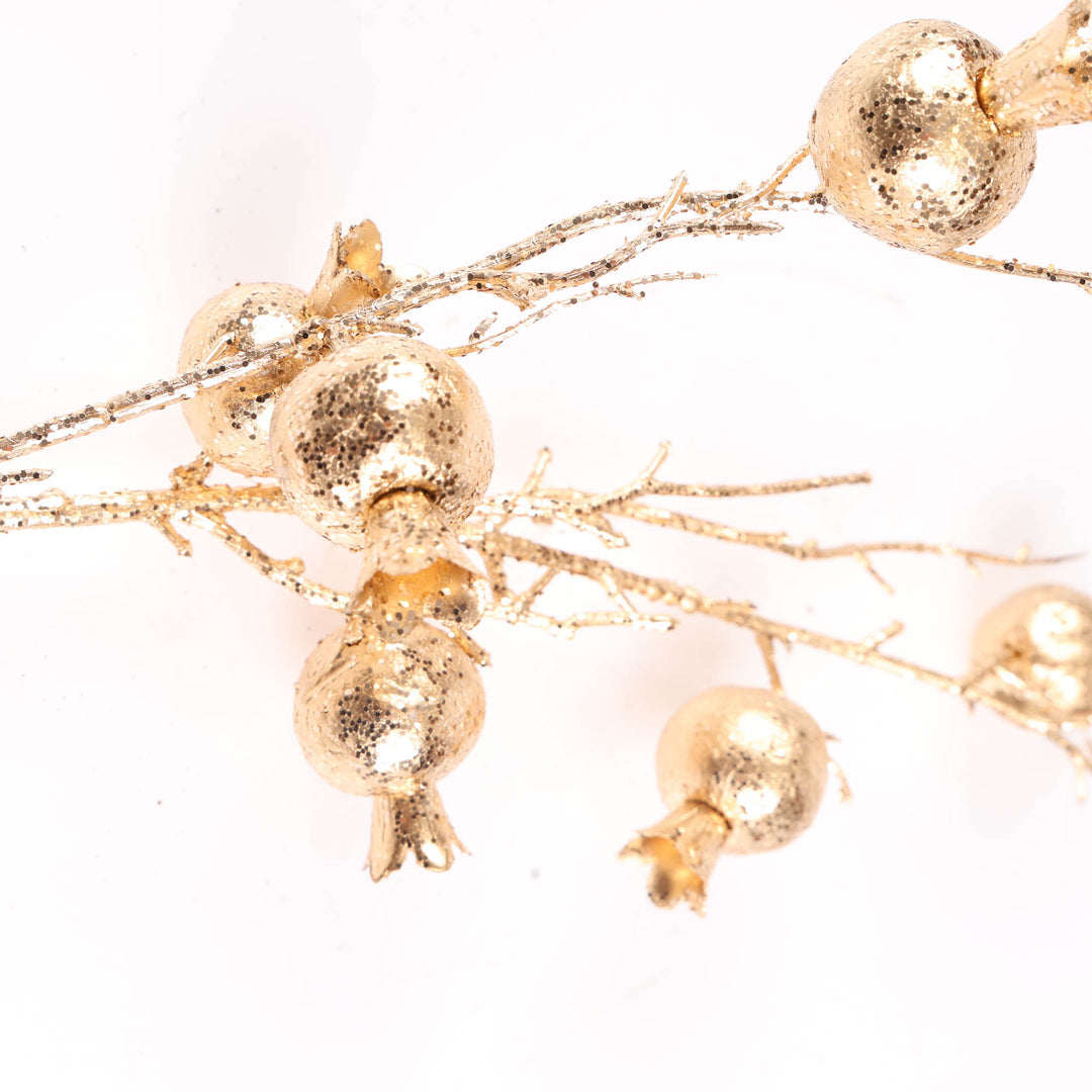 Gold Pomegrante Branch - 76cm