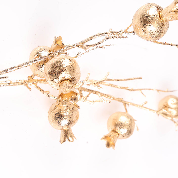 Gold Pomegrante Branch - 76cm