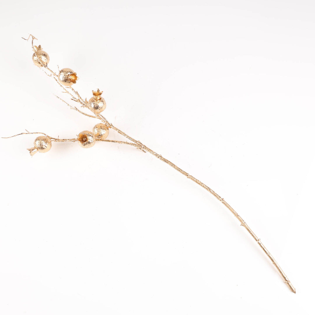 Gold Pomegrante Branch - 76cm