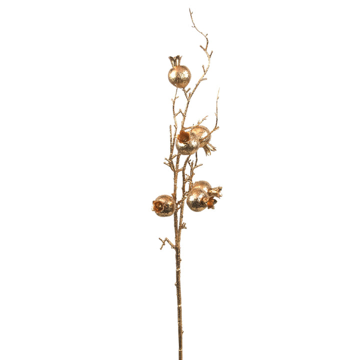 Gold Pomegranate Branch - 76cm