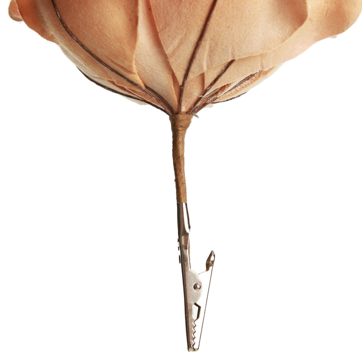 Gold Velvet Magnolia Flower Clip
