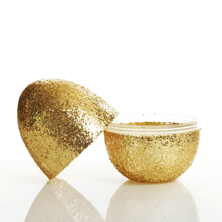 Gold Glitter Fillable Acrylic Easter Egg