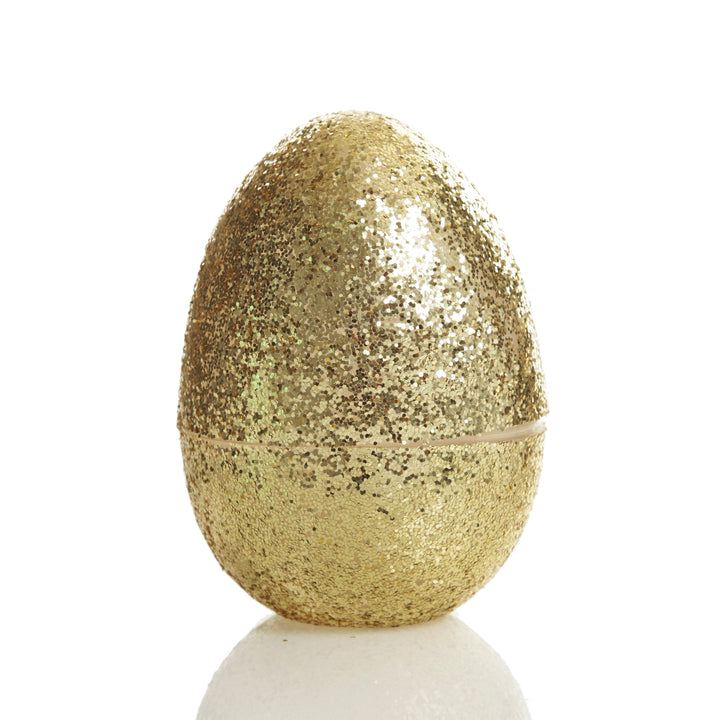 Gold Glitter Fillable Acrylic Easter Egg