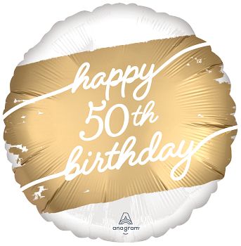 Golden Age Happy 50th Birthday Foil 18inch (45cm)