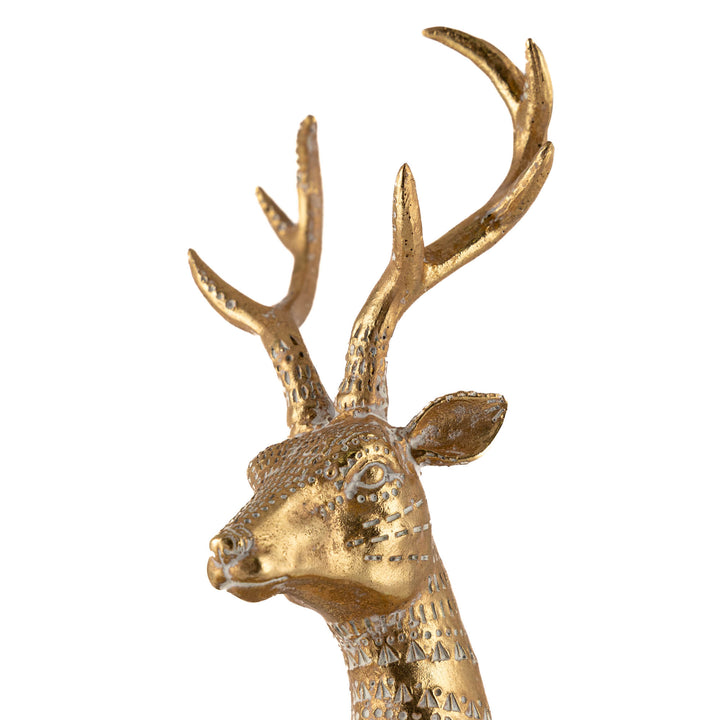 Golden Elegance Standing Deer 44cm(h)