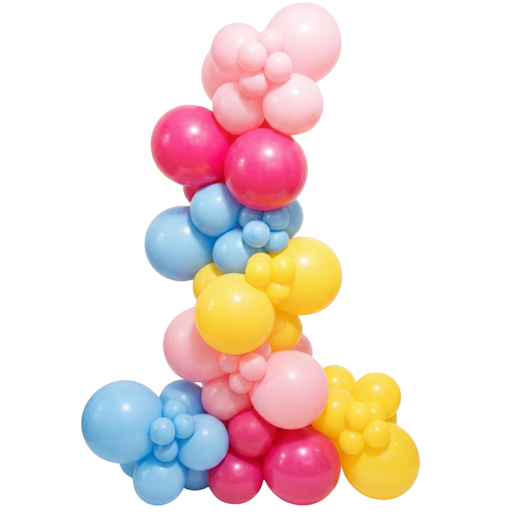 Air-Filled Freestanding Organic Column Balloon Arrangement