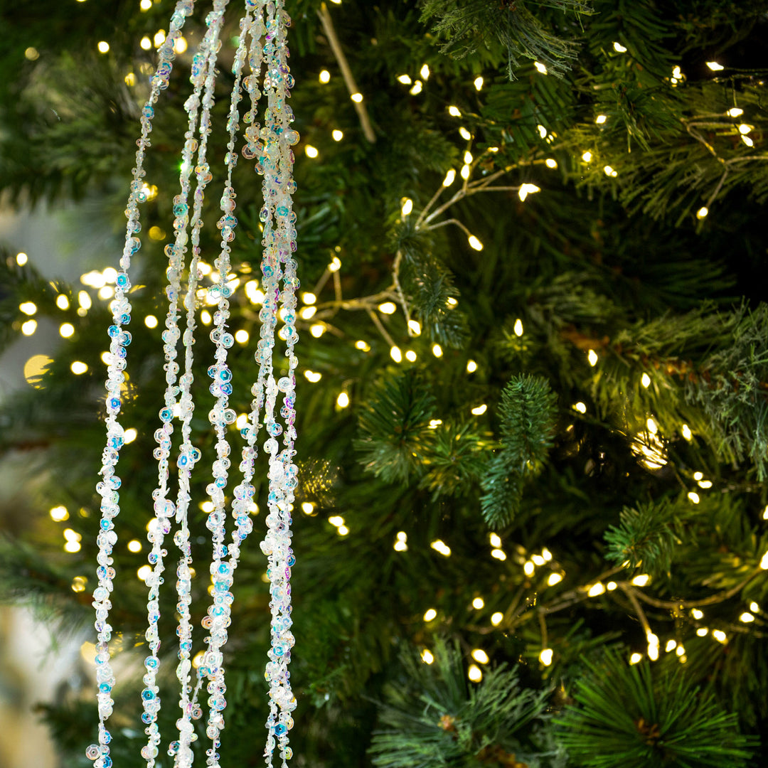 Iridescent Sequin Weeping Spray