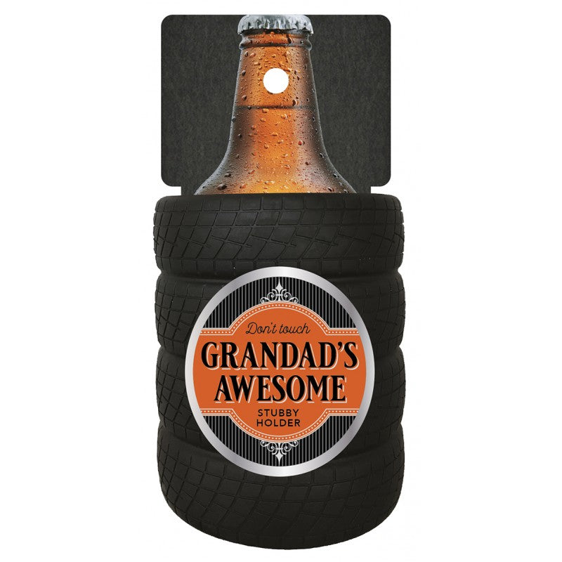Grandad's Awesome Beer Holder Stubby Cooler