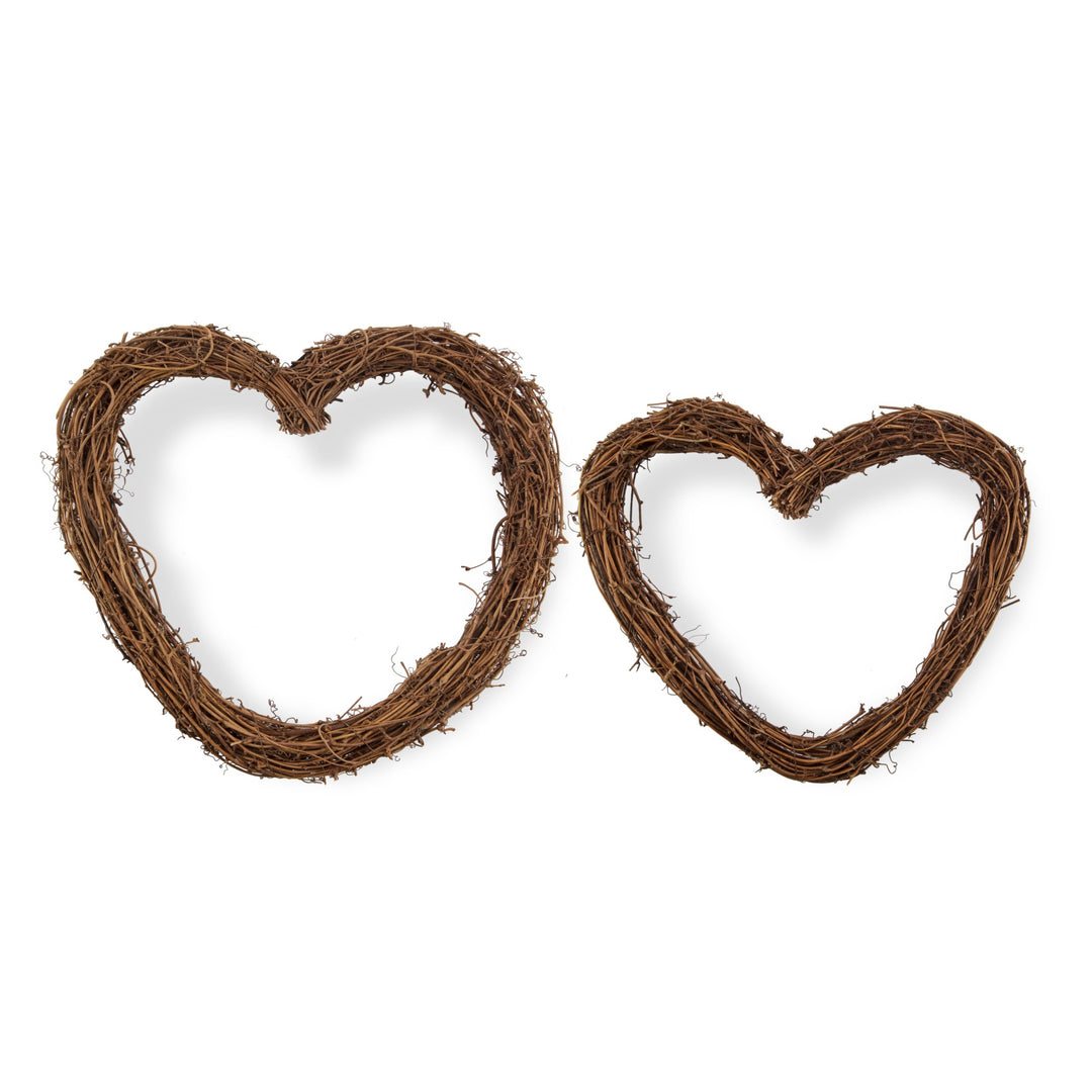 Grapevine and Twig DIY Heart Wreath Base - 40cm(Dia)