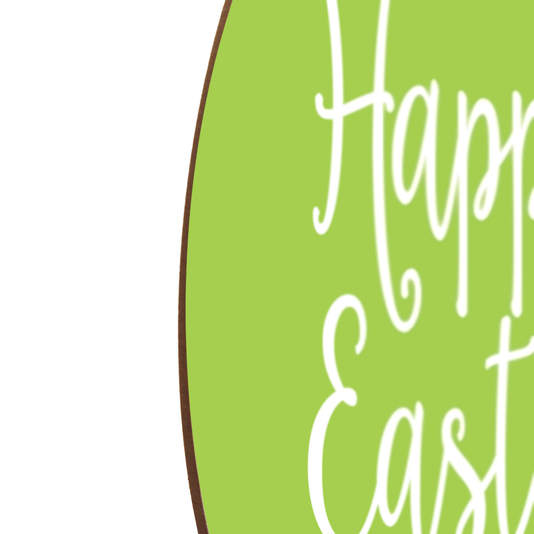 Green and Blue Diamonds Happy Easter Plaque and Bow Set
