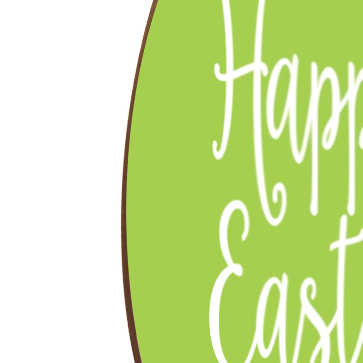 Green and Blue Diamonds Happy Easter Plaque and Bow Set