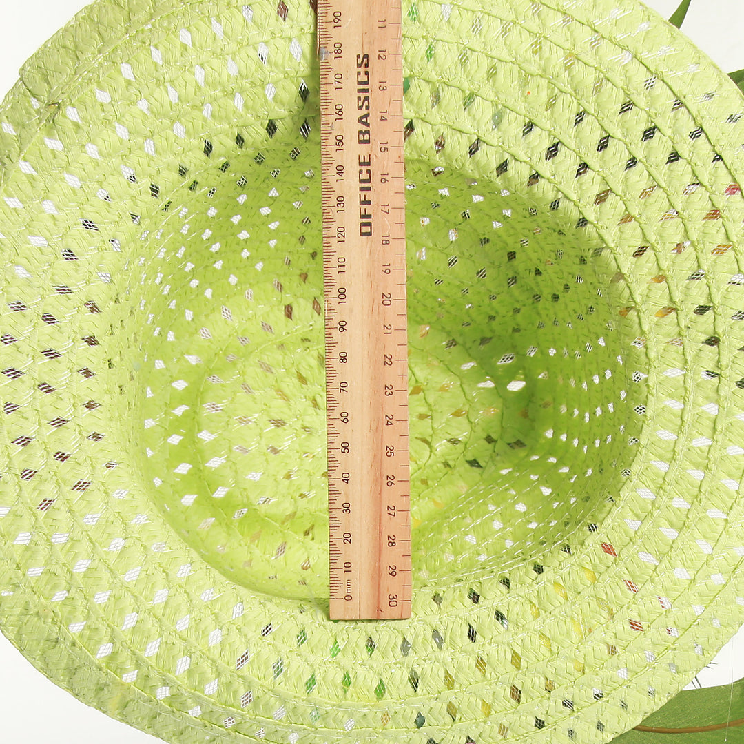 Personalised Green Aussie Cowboy Easter Hat - Size Scale
