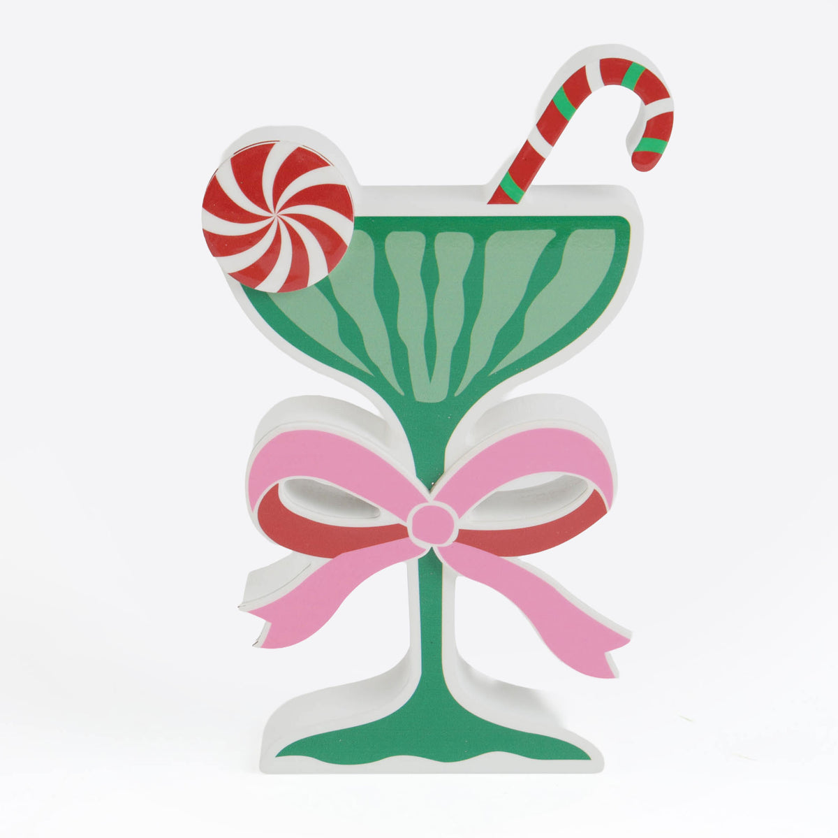 Green Christmas Cocktail Ornament - 20cm