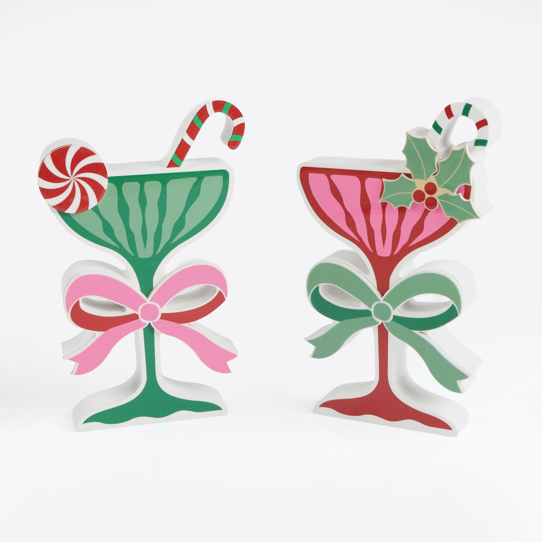 Green Christmas Cocktail Ornament - 20cm