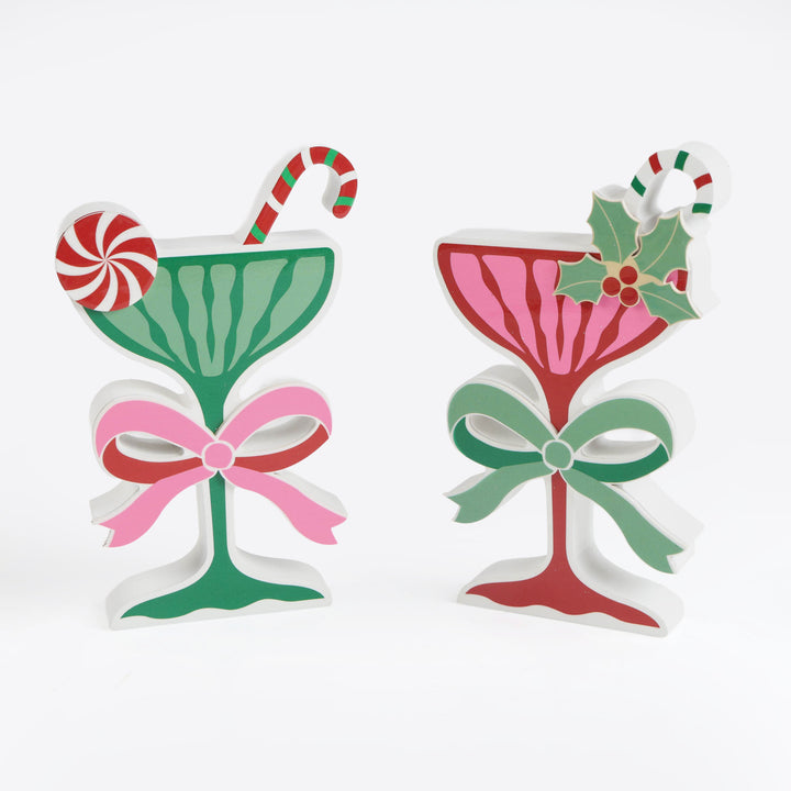 Green Christmas Cocktail Ornament - 20cm