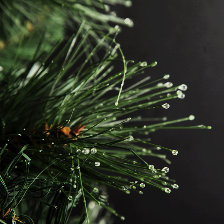 Green Dew Drop Pine Christmas Garland