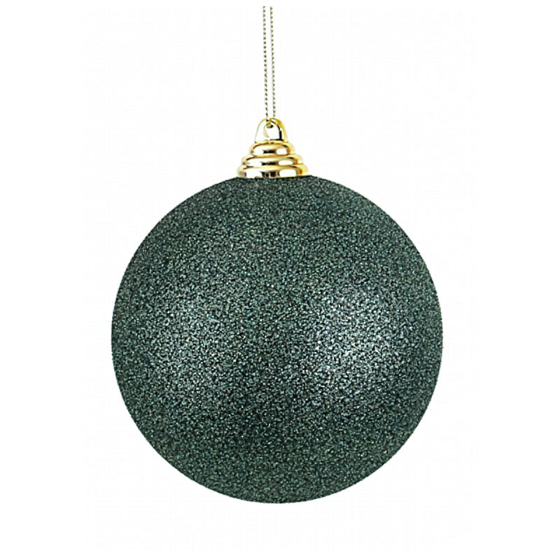 Green Glitter Shatterproof Bauble - 12cm