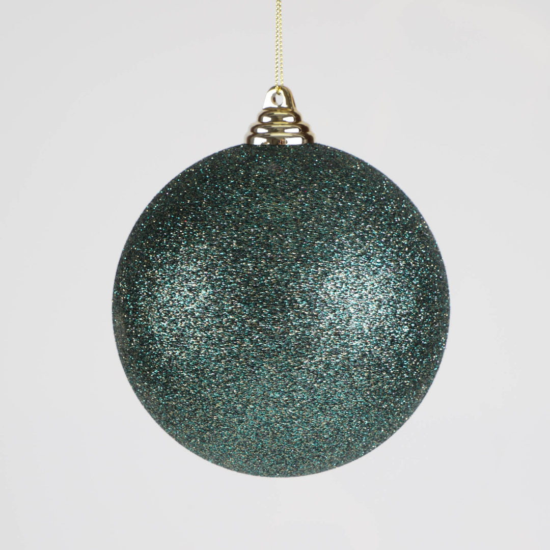 Green Glitter Shatterproof Bauble - 12cm