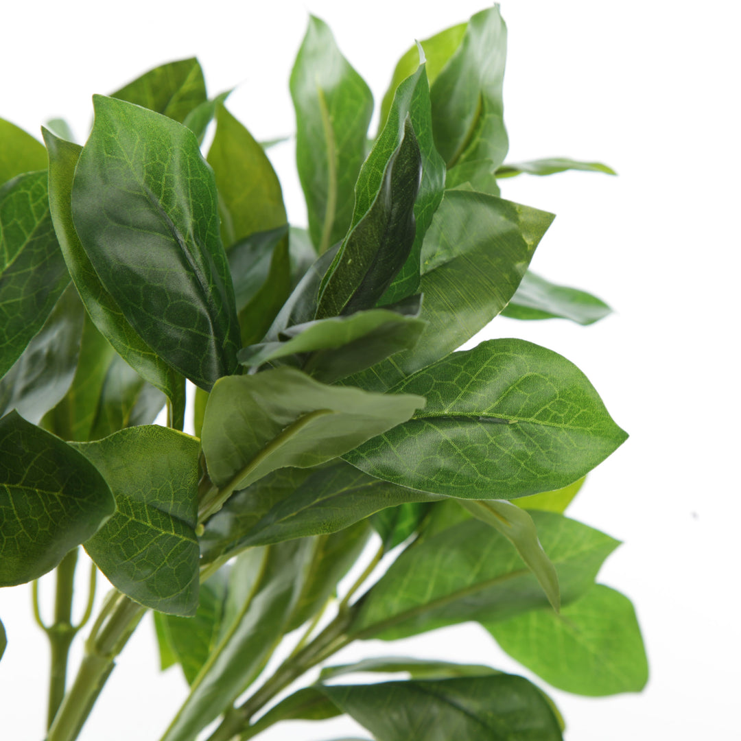 Green Laurel Leaf Spray Side Detail