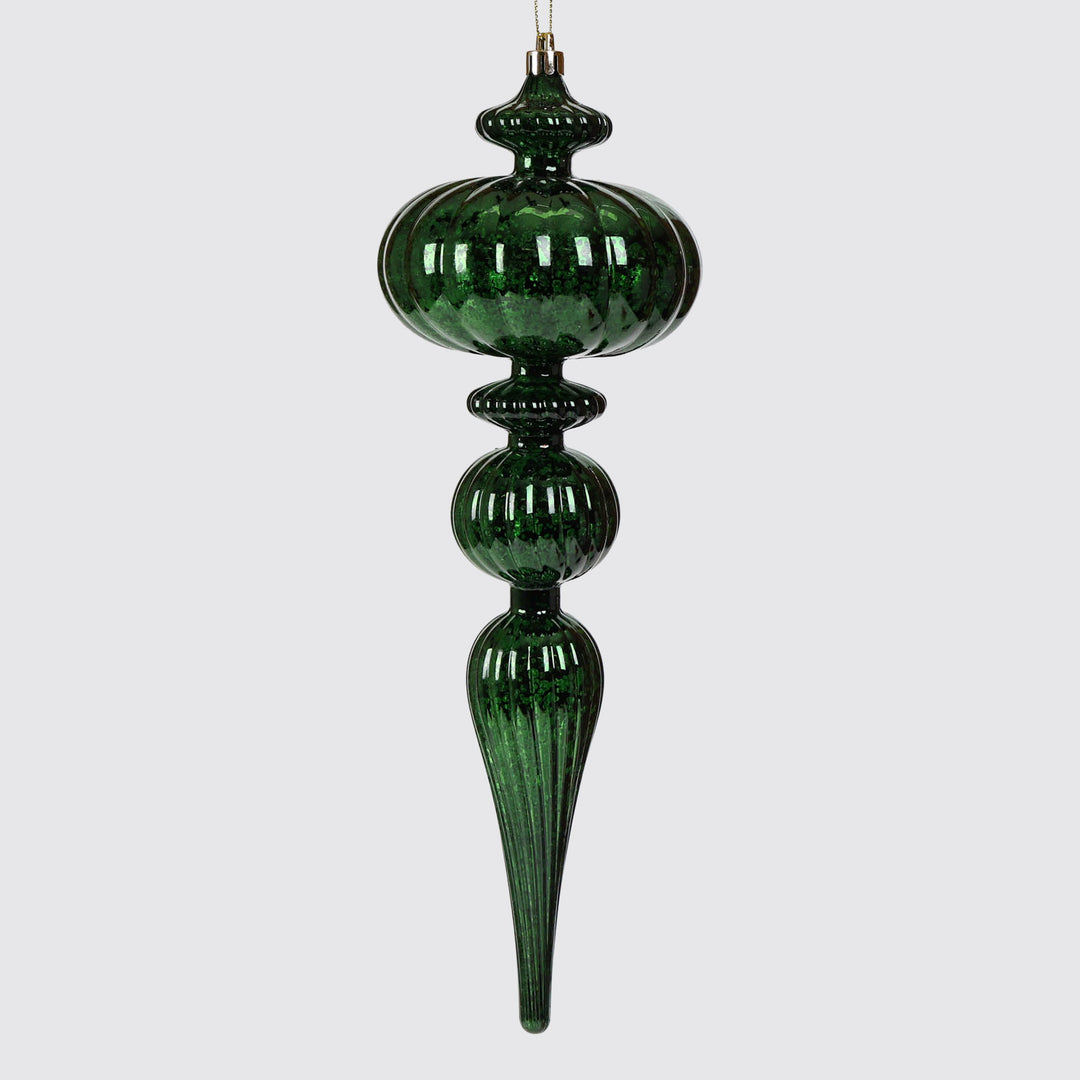 Green Long Drop Finial Tree Decoration 30cm