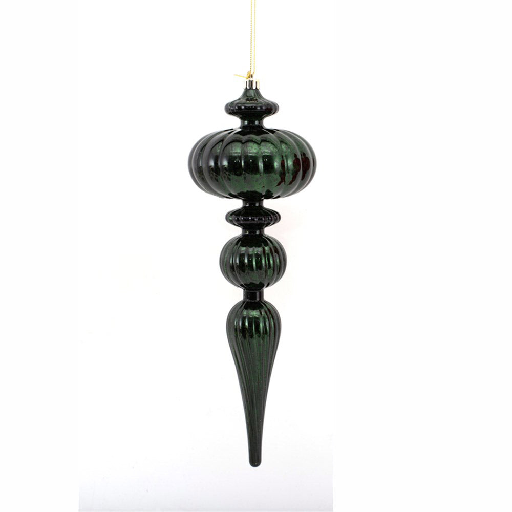 Green Long Drop Finial Tree Decoration 30cm (L)