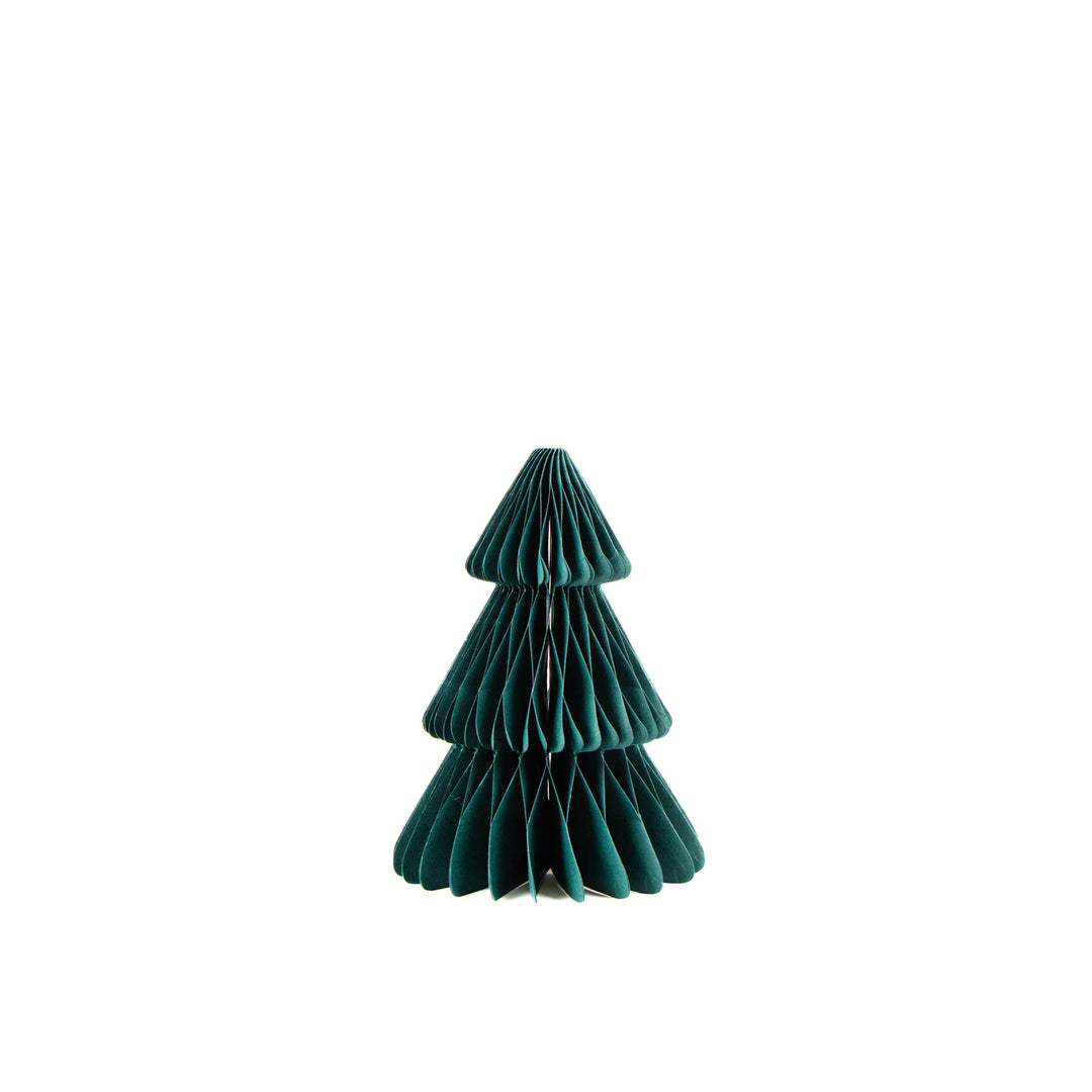 Green Honeycomb Paper Christmas Tree Small 15cm(h)