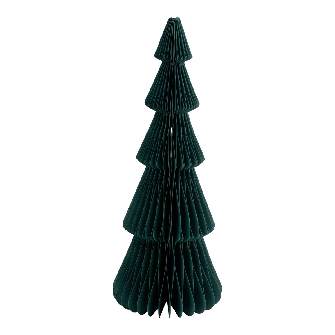 Green Paper Slimline Christmas Tree - 30cm