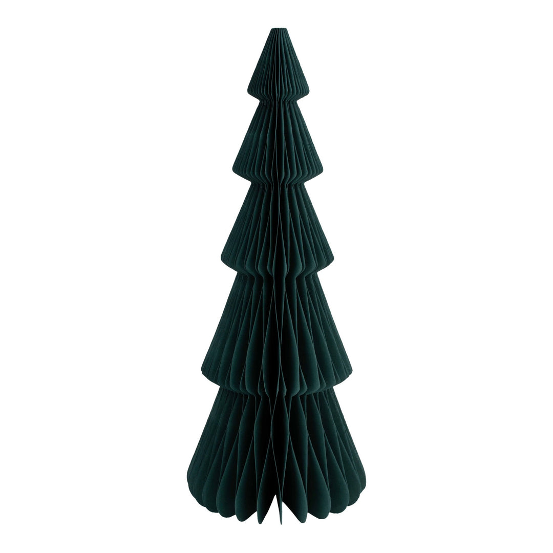 Green Paper Slimline Christmas Tree - 40cm