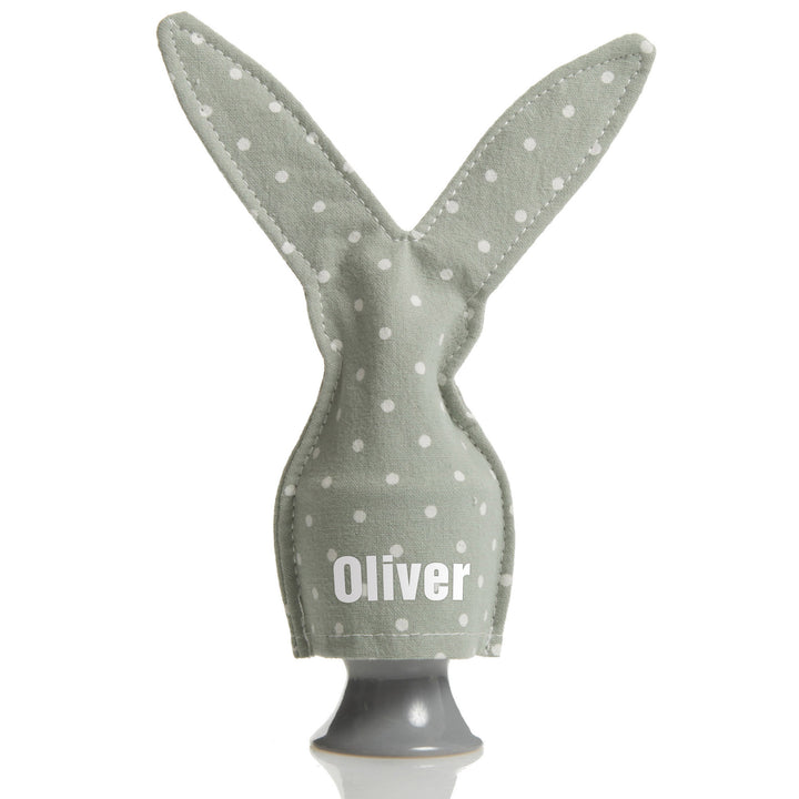 Personalised Bunny Egg Warmer Green