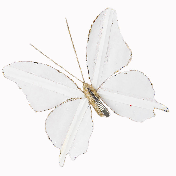 Green Velvet Butterfly Clip