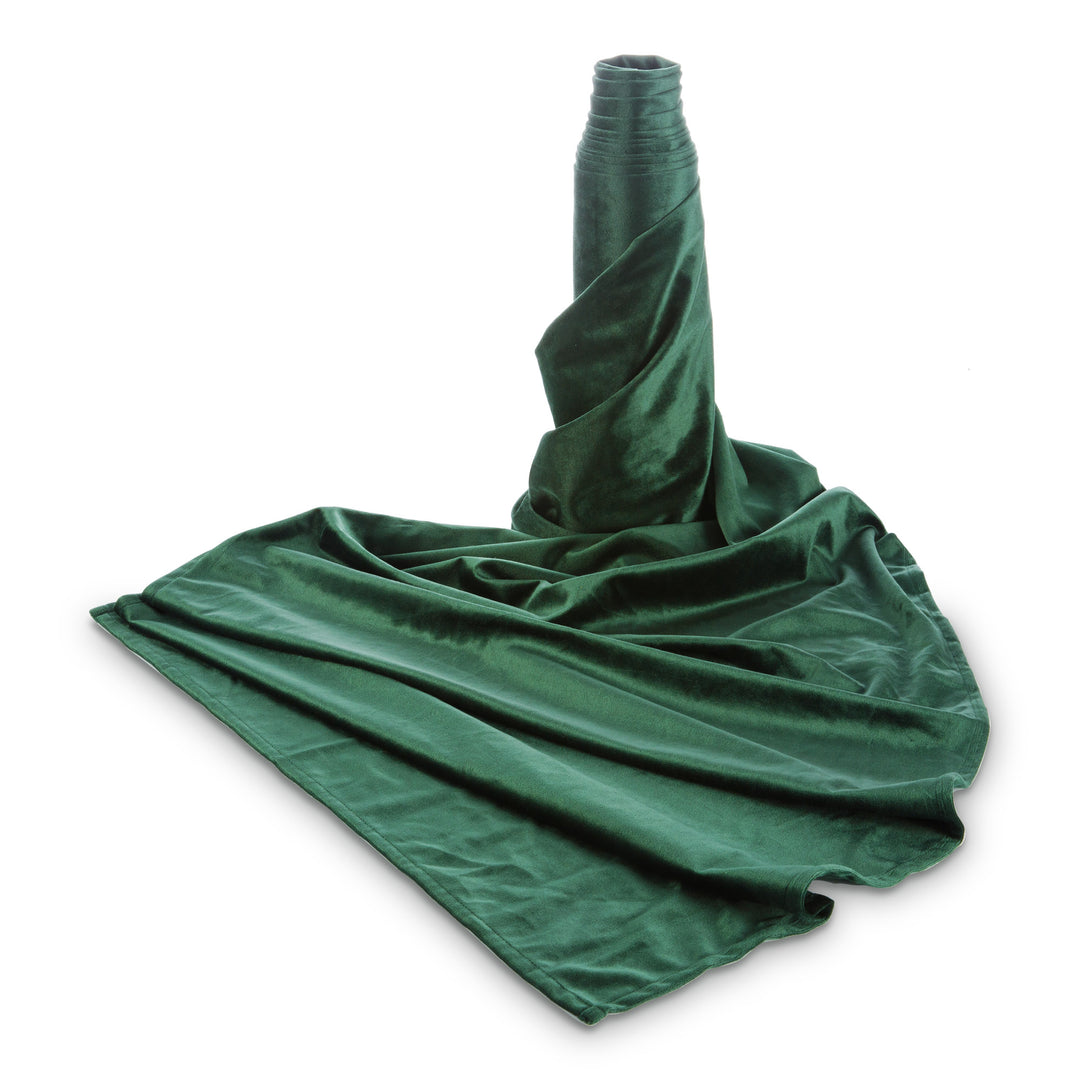 Green Velvet Long Table Runner - 4.5m