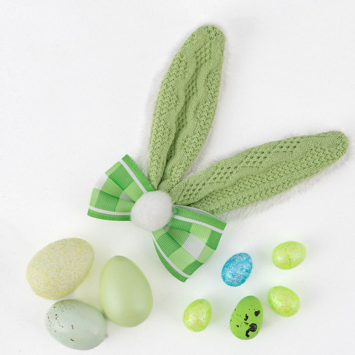 DIY Small White and Green Bunny Ears Easter Hat Kit
