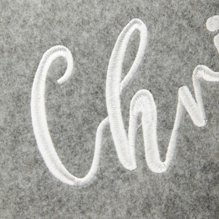 Grey and White Fur Tree Skirt
