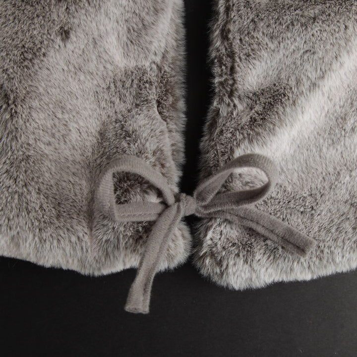 Grey Faux Fur Tree Skirt 