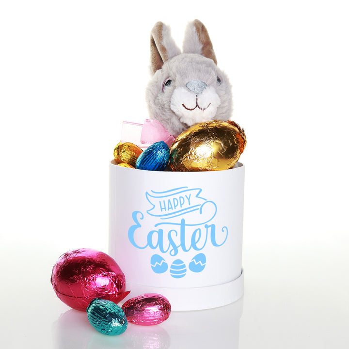 Grey Plush Bunny Small Easter Hamper
