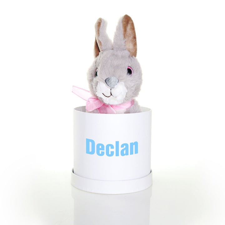 Grey Plush Bunny Small Easter Hamper