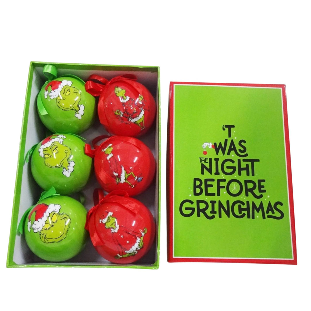 Grinch Baubles - Set of 6
